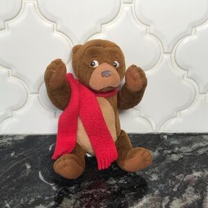 Vintage Maurice Sendak Little Bear Plush Beanie Finger Puppet Toy